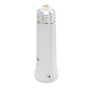 TWDRTDD E27 Socket Extender, Standard Medium Base Lamp Bulb Adapter for Ceiling Fan Lights,LED Bulbs,Incandescent Bulbs and CFL Bulbs, White,1-Pack