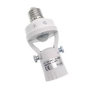 TWDRTDD Motion Sensor Light Socket,PIR Motion E27 Screw Bulb Adapter，Auto On/Off Night Light Control Smart Sensor Bulb Adapter for Storage Room, Garage Lighting Fixture (Adjustable)