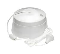 TWDRTDD White Ceiling Pull Cord Switch 10A 1 Way Round Light Switch for Bathroom or Toilet Long String Pull Cord Ceiling Mounted,1-Pack