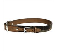 Rosewood Lux Leather & Tweed Dog Collar - Brown - Size: Medium