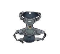 Tweed Dog Harness Reflective Harnesses For Dogs Adjustable Padded No Pull (Blue Tweed, S)