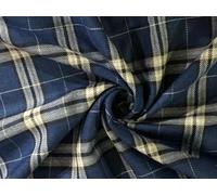 Tweed Fancy Suiting Fabric Blue and White BLAIZER Plaids [16595]
