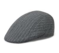 Tweed Flat Cap for Men, Adjustable Newsboy Beret Hat for Men Women Spring Autumn Winter, Classic Cotton Breathable Irish Cabbie Hats, Solid Color Beret for Golf, Fishing, Shooting, Walking & Hunting