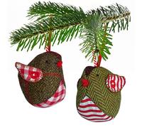 Tweed Robin Sewing Pattern Tutorial 6cm Christmas Bird Ornament & Templates