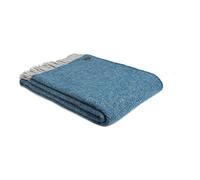 Tweedmill Blue Ink Boa Pure New Wool Throw - 150cm x 200cm