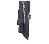 Tweedmill Lifestyle Averil Throw Navy Blue 150cm x 183cm 100% New Pure Wool Made in Wales