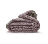 Tweedmill Lifestyle Illusion Blanket/Throw - Lavender - 150cm x183cm - 100% New Pure Wool, Made in UK