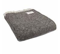 Tweedmill Modern Lifestyle Boa Throw Charcoal Grey 150cm x 200cm 100% Pure Wool Made in Wales