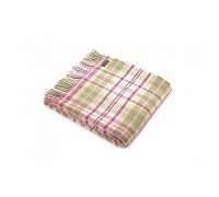 Tweedmill Textiles 100% Pure New Wool Sofa Throw Blanket - Cottage Pink