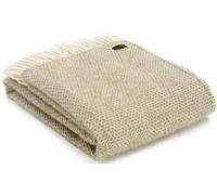 Tweedmill Textiles Beehive KNEE RUG Throw Blanket -100% Pure New Wool - BRITISH MADE - OATMEAL