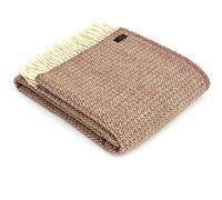 Tweedmill Textiles Illusion KNEE RUG Throw Blanket -100% Pure New Wool - BRITISH MADE - RASPBERRY