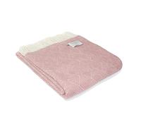 Tweedmill Textiles Lifestyle Delamere Throw Blanket Smokey Rose 150 x 183cms - Pure New Wool, THLSDL1643