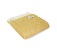 Tweedmill Textiles Lifestyle Delamere Throw Blanket Tuscan Yellow 150 x 183cms Pure Wool, THLSDL1641