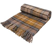 Tweedmill Textiles Natural Buchanan Tartan Knee Rug - Pure New Wool - British Made