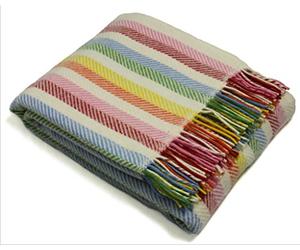 Tweedmill Textiles Rainbow Pure New Wool Lifestyle Throw/Blanket