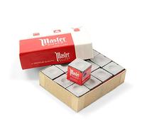 Tweeten MASTER BILLIARD Pool Snooker Cue Chalk - Dozen Box 12 Pieces - GREY