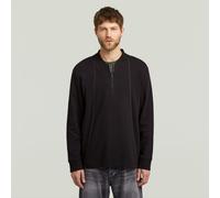 Tweeter A-Line Half Zip T-Shirt - Black - Men XL