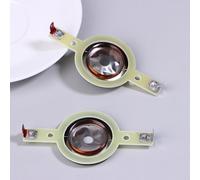 Tweeter Diaphragm Replacement with Flat Mounting Tab Design | Exposed Circular Voice Coil, Two Solder Terminals, Two-Tab with Holes, 2-Piece Set for Tweeter Repair