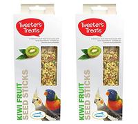 Tweeter's Treats Seed Sticks for Parrots - Honey & Seed Sticks for Parrots, Kiwi Fruit