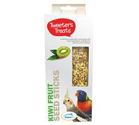 Tweeter's Treats Seed Sticks for Parrots, Kiwi Fruit, 2 Count (Pack of 1)