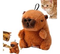 Tweeting Cat Toy - Interactive Beating Hedgehog Mahjong Capybara Parrot, Interactive Tweeting with Cat Toy | For Cats And Kittens Reducing Boredom Indoor Enrichment