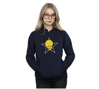 Tweety Pie Star Hoodie Looney Tunes Navy L