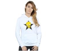 Tweety Pie Star Hoodie Looney Tunes White S