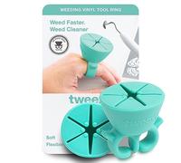 tweexy Craft Vinyl Weeding Scrap Collector Ring for Heat Transfer Vinyl, HTV Crafting Adhesive Paper Sheets Holder (Mint)