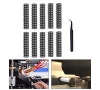 Tweezer Lab Brush Brushes for Non-damaging Soft Maintenance A1 Nozzle 3D Printers - 10-Piece with Silicone Mini Cleaning Nozzle Set for Bambu Heat-Resistant