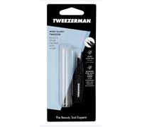 Tweezerman Mini Slant slanted tweezers mini with travel case Stainless 1 pc