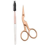 Tweezerman - Brow Shaping Scissors & Brush - Rose Gold - Tweezers