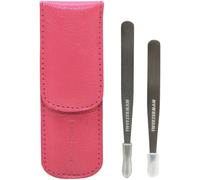 Tweezerman - Petite Tweeze Set with Case - Pink - Tweezer