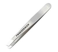 Tweezerman Mini Slant slanted tweezers mini with travel case Stainless 1 pc