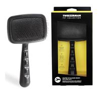 Tweezerman Dog and Cat Slicker Brush for Large Pets, Grooming Brush with Coated Bristles to Prevent Scratching and Ergonomic Handle