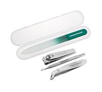 TWEEZERMAN Emerald Shimmer Nail Care Set 4 Piece Gift Set Turquoise