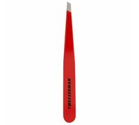 TWEEZERMAN FULL SIZE SLANT TIP TWEEZER - FULL SIZE - RED