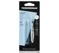 Tweezerman NYC Mini Slant Tweezer - Tweezers for Eyebrows, Travel Tweezers for Eyebrows, Facial Hair, Ingrown Hair