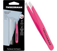 Tweezerman Mini Slant Tweezer, Professional Stainless Steel Precision Tweezers