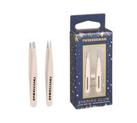 Tweezerman Mini Tweezers for Evening Glow | Compact Beauty Tools with Precision Tips, Perfect for Eyebrow Shaping and Touch-Ups