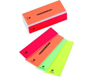 Tweezerman Neon Hot File, Buff, Smooth and Shine Block