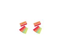 Tweezerman Neon Hot File, Buff, Smooth and Shine Block (Pack of 2)