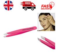 Tweezerman Neon Pink Mini Slant Tweezer - Ultimate Precision for Flawless Brows