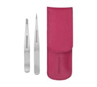 Tweezerman - Petite Tweeze Set with Case - Pink - Tweezer