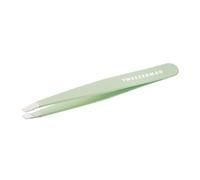 Tweezerman Pistachio Slant Tweezer, Professional Stainless Steel Precision Tweezers for Facial Hair and Eyebrows (Pack of 1)