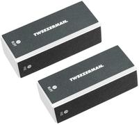 TWEEZERMAN Professional Nail File Block for Sanding and Polishing Nails Black