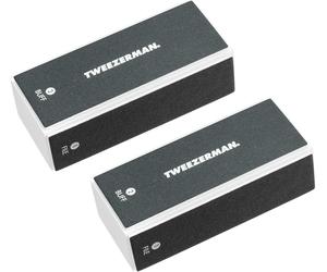 TWEEZERMAN Professional Nail File Block for Sanding and Polishing Nails Black