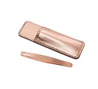 Tweezerman Rose Gold Mini Slant Tweezer with Case Pack of 1