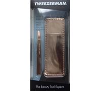 Tweezerman Mini Slant Rose Gold slanted tweezers mini with travel case 1 pc