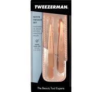 Tweezerman Mini Slant Rose Gold slanted tweezers mini with travel case 1 pc