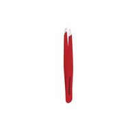 TWEEZERMAN FULL SIZE SLANT TIP TWEEZER - FULL SIZE - RED